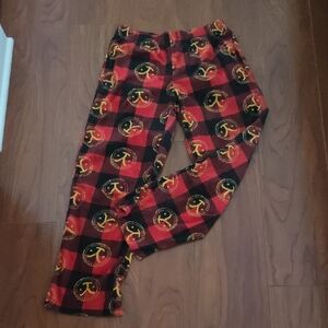 Red and Black Plaid Pajama Bottom